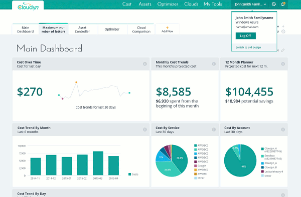 Cloudyn Cloud monitoring and optimizing service