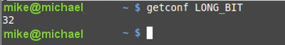 Use getconf LONG_BIT to Determine 32-bit or 64-bit Linux OS
