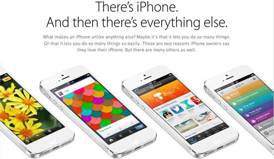 iPhone 5 Free New Ad on Web Site