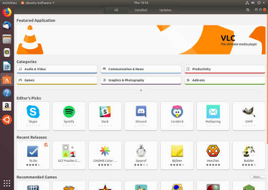 Ubuntu 18.04 Software